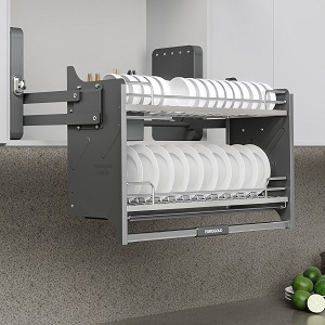 Giá bát đĩa nâng hạ di động EUROGOLD Inox 304 nan Oval EPO9360LX EPO9370LX EPO9380LX EPO9390LX