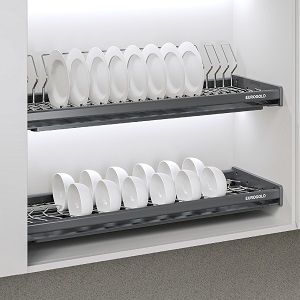 Kệ chén bát cố định 2 tầng EUROGOLD Inox 304 Nan Oval EPO8360VX EPO8370VX EPO8380VX EPO8390VX