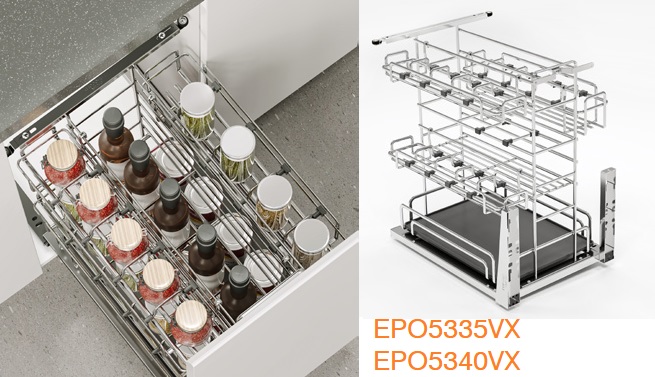 Kệ gia vị EUROGOLD Inox 304 nan Oval EPO5325VX EPO5330VX EPO5335VX EPO5340VX