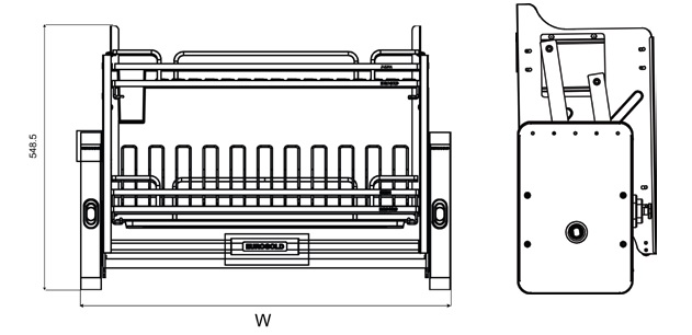 Gi&aacute; b&aacute;t đĩa n&acirc;ng hạ di động EUROGOLD Inox 304 nan dẹt EVI960LG EVI970LG EVI980LG EVI990LG