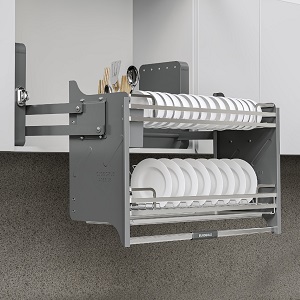 Giá bát đĩa nâng hạ di động EUROGOLD Inox 304 nan dẹt EVI960LG EVI970LG EVI980LG EVI990LG