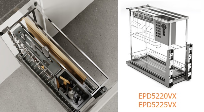 Kệ dao thớt gia vị EUROGOLD Inox 304 nan dẹt EPD5220VX EPD5225VX EPD5230VX EPD5235VX EPD5240VX