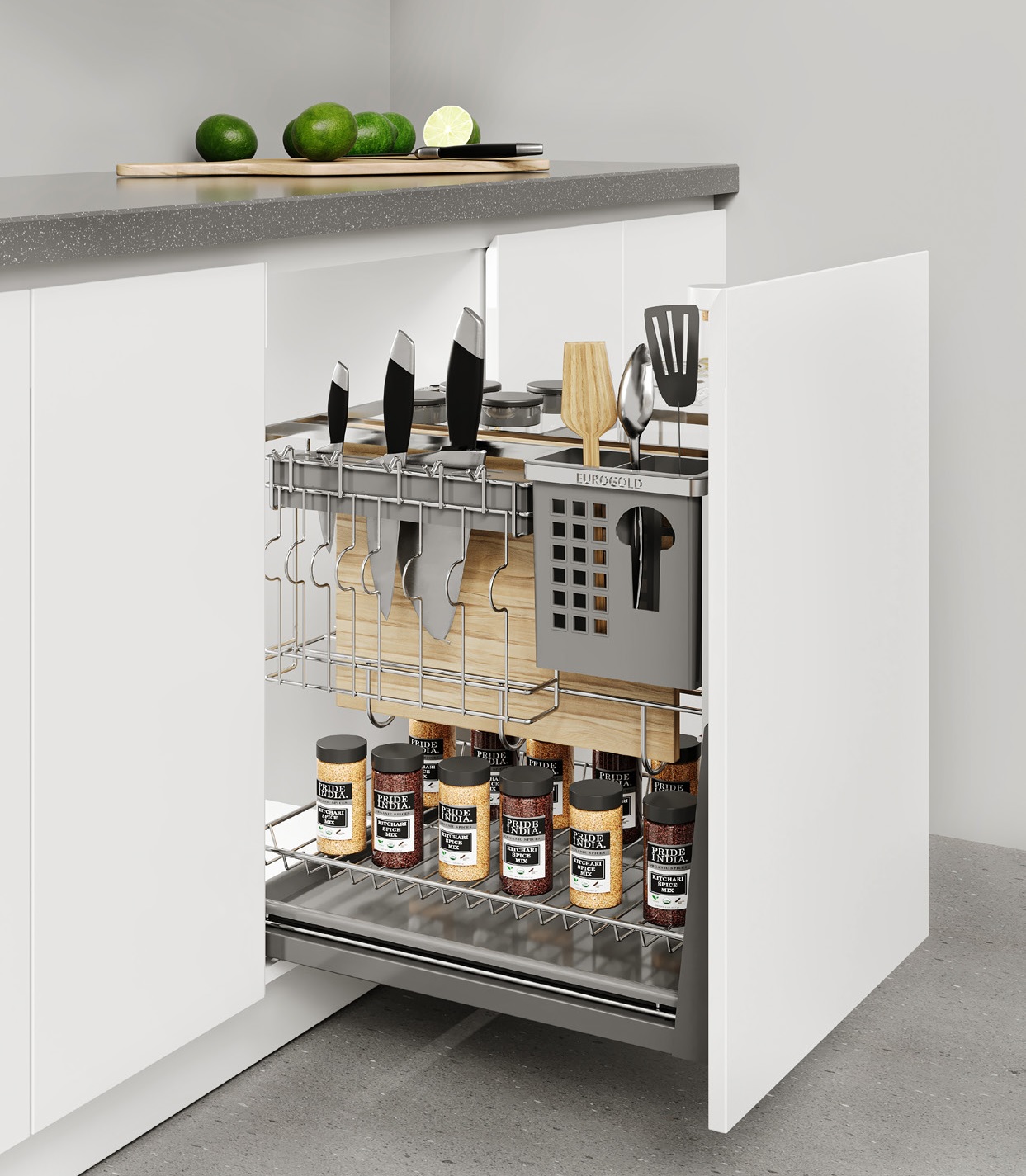 Kệ dao thớt gia vị EUROGOLD Inox 304 nan dẹt EPD5220VX EPD5225VX EPD5230VX EPD5235VX EPD5240VX