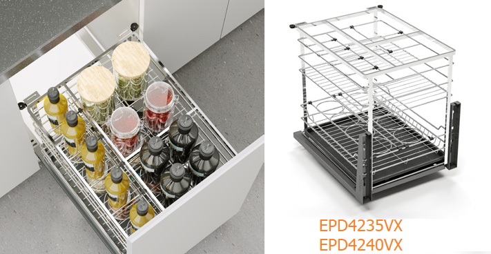 Kệ gia vị EUROGOLD Inox 304 nan dẹt EPD4220VX EPD4225VX EPD4230VX EPD4235VX EPD4240VX