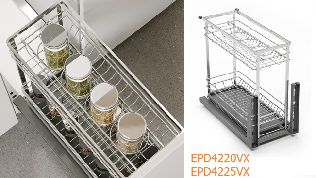 Kệ gia vị EUROGOLD Inox 304 nan dẹt EPD4220VX EPD4225VX EPD4230VX EPD4235VX EPD4240VX