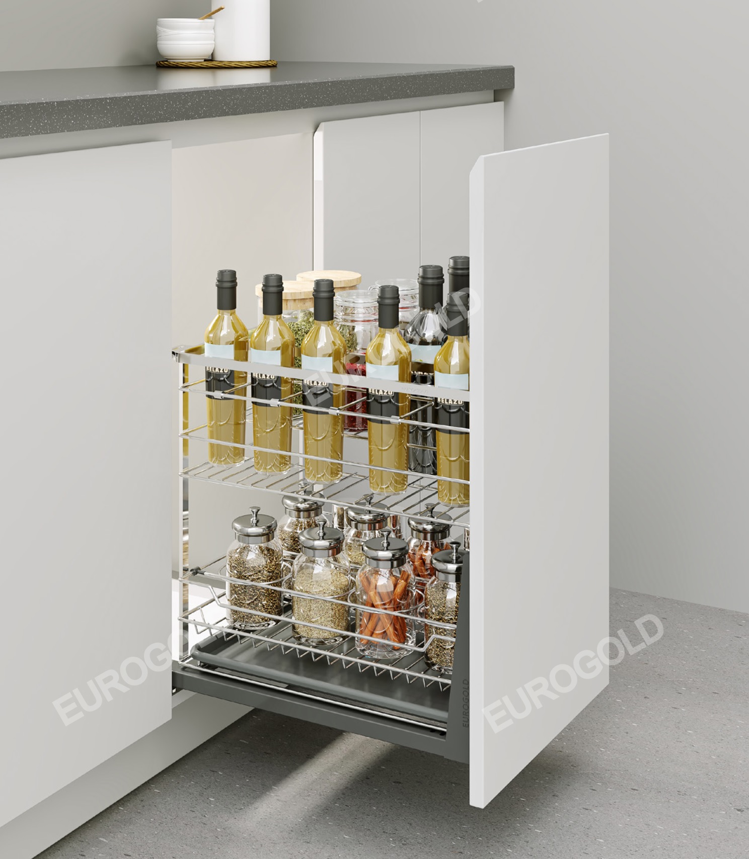 Kệ gia vị EUROGOLD Inox 304 nan dẹt EPD4220VX EPD4225VX EPD4230VX EPD4235VX EPD4240VX