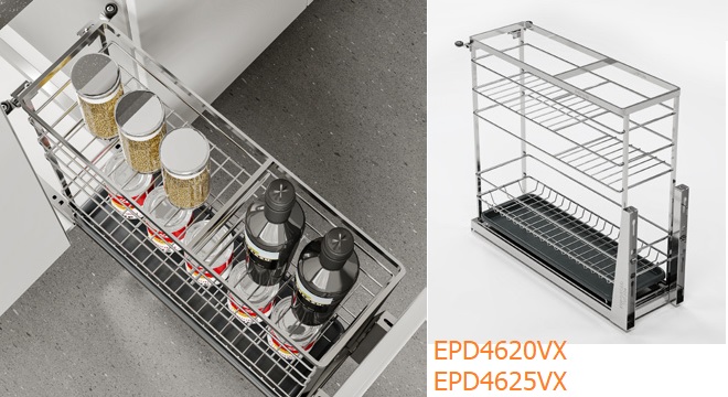 Kệ gia vị EUROGOLD Inox 304 nan dẹt - khung inox 304 - EPD4620VX EPD4625VX EPD4630VX EPD4635VX EPD4640VX