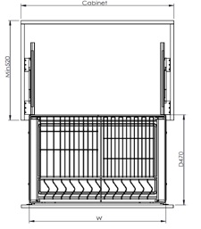 Kệ bát đĩa đa năng EUROGOLD Inox 304 nan dẹt EPD7260VX EPD7270VX EPD7275VX EPD7280VX EPD7290VX
