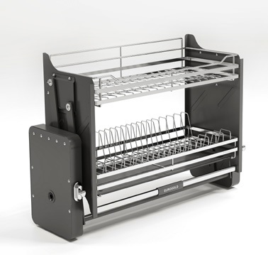 Giá bát đĩa nâng hạ di động EUROGOLD Inox 304 nan tròn EUT9160VX EUT9170VX EUT9180VX EUT9190VX