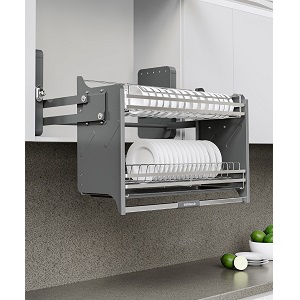 Giá bát đĩa nâng hạ di động EUROGOLD Inox 304 nan tròn EUT9160VX EUT9170VX EUT9180VX EUT9190VX