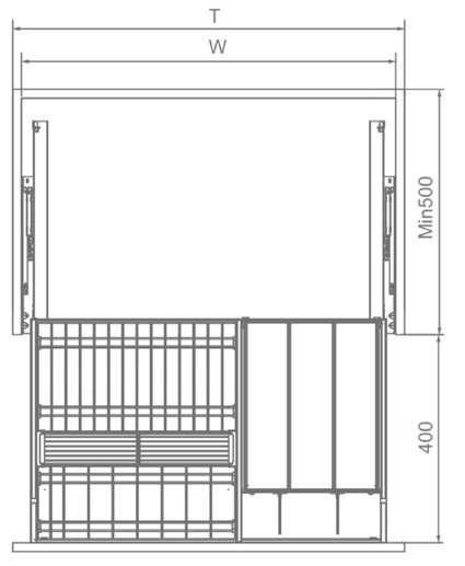 Kệ bát đĩa EUROGOLD nhôm Anode cao cấp EUM6060 EUM6070 EUM6080 EUM6090 EMG7560 EMG7570 EMG7580 EMG7590