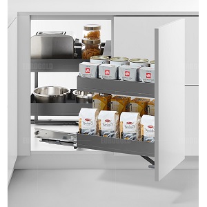 Kệ liên hoàn góc EUROGOLD nhôm Anode cao cấp EUM101L EUM102R EMG101L EMG102R