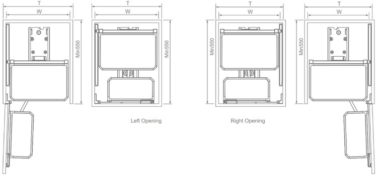 Kệ tủ đồ khô 6 tầng EUROGOLD nhôm Anode EUM6L450 EUM6L660 EKG15645 EUM6L660G