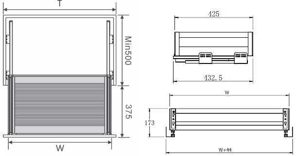 Kệ xoong nồi đa năng EUROGOLD inox hộp EUB7560 EUB7570 EUB7575 EUB7580 EUB7590