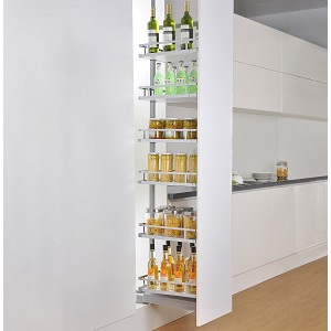 Kệ tủ đồ khô 6 tầng EUROGOLD nan dẹt cánh rút mở xoay 2 hướng EKX10640