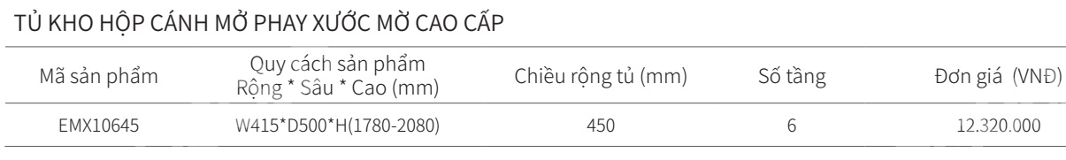 Kệ tủ đồ khô 6 tầng EUROGOLD Inox hộp phay xước mờ EMX10645