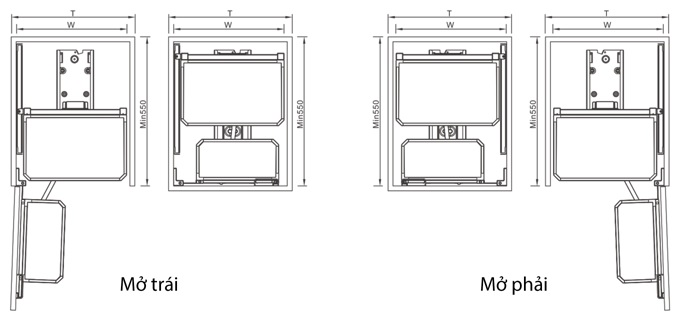 Kệ tủ đồ khô 6 tầng EUROGOLD Inox hộp phay xước mờ EMX10645