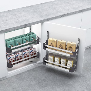 Kệ tủ đồ khô 2 tầng EUROGOLD Inox hộp cánh mở EKB15245 EKB15260