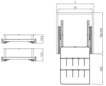 Tủ kho ngăn kéo độc lập EUROGOLD EKL25160 EKL25260 EKL25560