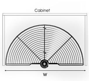 Mâm xoay 180 độ inox 304 nan tròn EUROGOLD EXT18070 EXT18080
