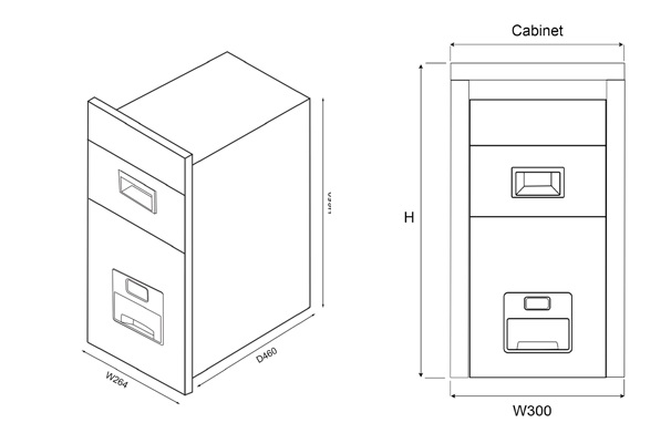 Thùng gạo mặt gương nút nhấn EUROGOLD GC300B GC300G GC300S