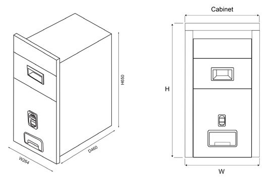 Thùng gạo mặt gương nốt nhấn EUROGOLD GB250S GB300S GB300B GB300G GB309B