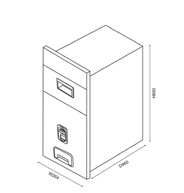 Thùng gạo mặt gương EUROGOLD nốt nhấn, màn hình điện tử GB301S GB301B