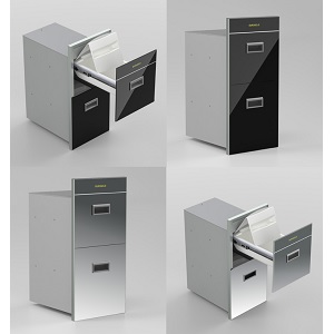 Thùng gạo 2 ngăn kéo mặt gương EUROGOLD GB322B GB322S