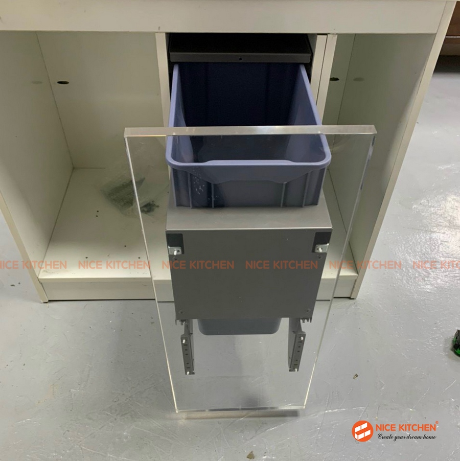 Thùng rác đơn gắn cánh ray âm giảm chấn EUROGOLD ERA300 ERA400