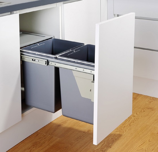 Thùng rác đôi gắn cánh âm tủ EUROGOLD EBL300 EBL400