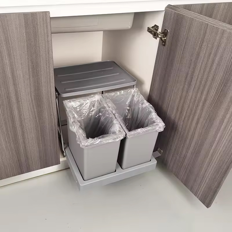 Thùng rác 2 ngăn gắn cánh EUROGOLD ERT108