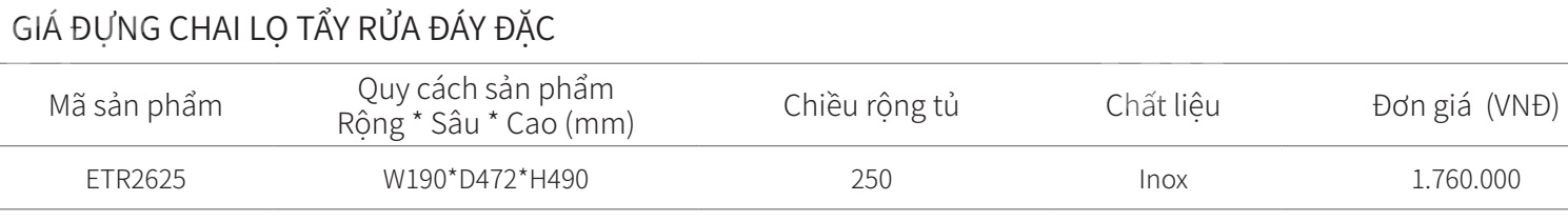 Kệ đựng chất tẩy rửa dạng hộp ray hông EUROGOLD ETR2625