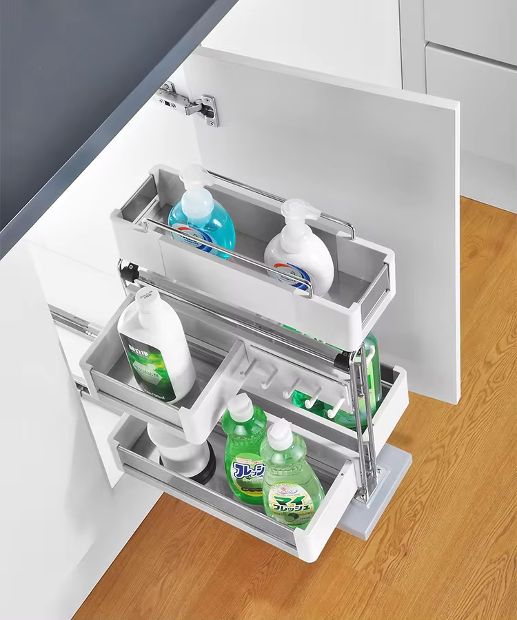 Kệ đa năng đựng chai lọ, chất tẩy rửa inox hộp EUROGOLD ETR400