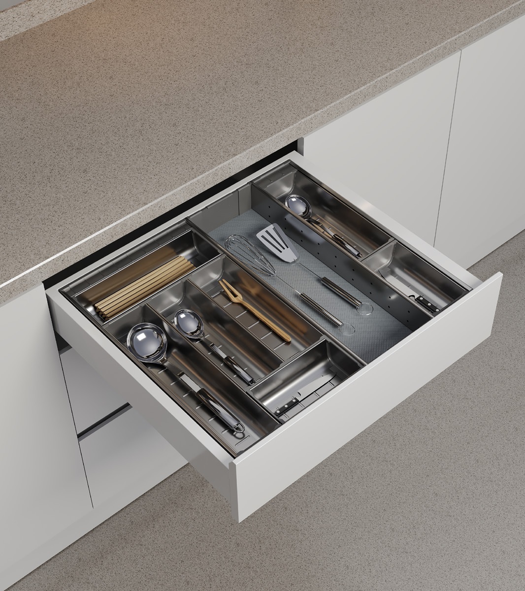 Khay chia thìa muỗng Inox 304 EUROGOLD ETC645A ETC650A ETC645E ETC650E