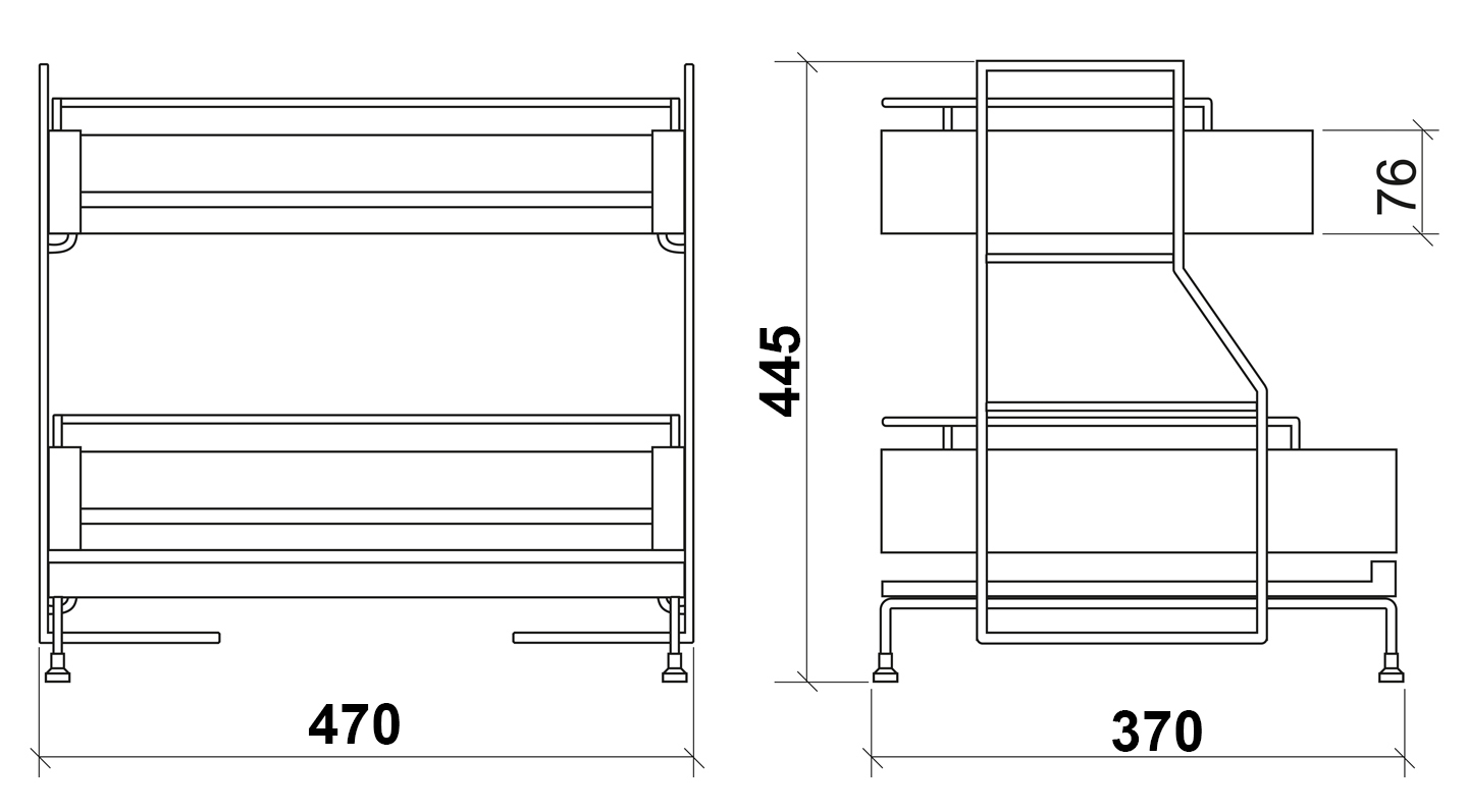Giá chén bát đĩa đa năng đặt trên bàn bếp EUROGOLD EUB450