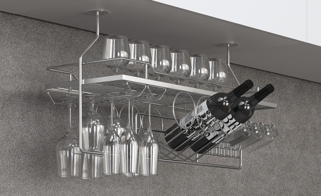 Giá treo ly rượu vang quầy bar Inox 304 EUROGOLD ETW8080VX ETW8090VX