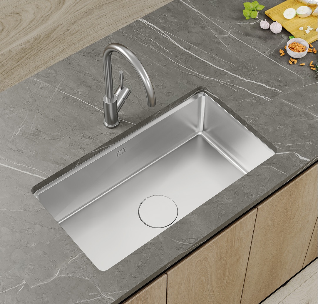 Chậu rửa bát 1 hộc inox SUS304 EUROGOLD EUC17643GB