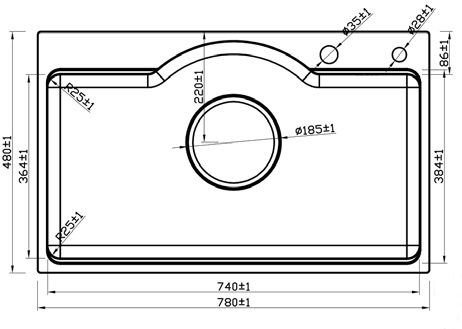 Chậu rửa bát 1 hộc inox SUS304 EUROGOLD EUD27848GA