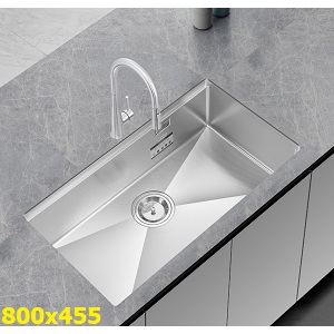 Chậu rửa bát 1 hộc inox SUS304 EUROGOLD EUS18045GB EUC18045LB