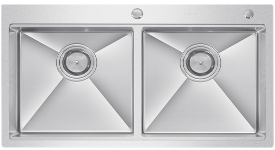 Chậu rửa bát 2 hộc inox SUS304 EUROGOLD EUC28250GA