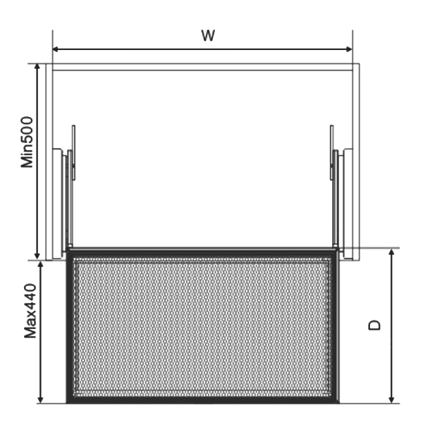 Giỏ để đồ gấp ray giảm chấn lưới cao cấp EUROGOLD EAB2160 EAB2170 EAB2180 EAB2190