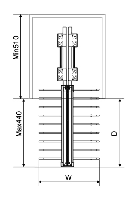 Kệ vắt quần âu treo đỉnh EUROGOLD EAB7510
