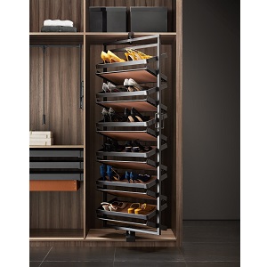 Kệ để giày dép thông minh EUROGOLD cơ cấu ray trượt, xoay 360 độ EAB1310