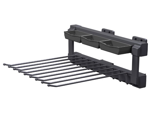 Kệ vắt quần âu ray hông giảm chấn EUROGOLD EAB400