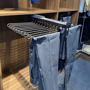 Kệ vắt quần âu đôi ray giảm chấn EUROGOLD EAB7120