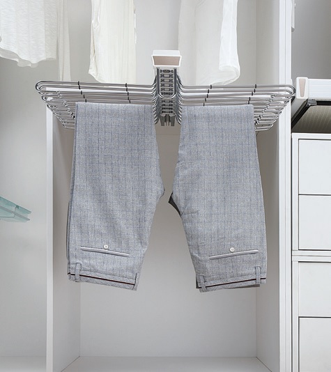 Kệ vắt quần âu đôi ray giảm chấn EUROGOLD EUA7120