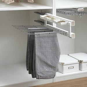 Kệ vắt quần âu ray hông giảm chấn EUROGOLD EVA400