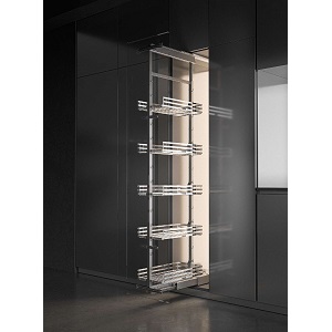 Kệ tủ đồ khô 4, 5 tầng cánh rút 300 Inox 304 Higold Diamon 2.0 201144 201145