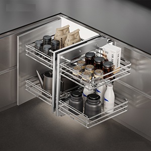 Kệ góc mở toàn phần Inox 304 Higold Diamond 2.0 101034