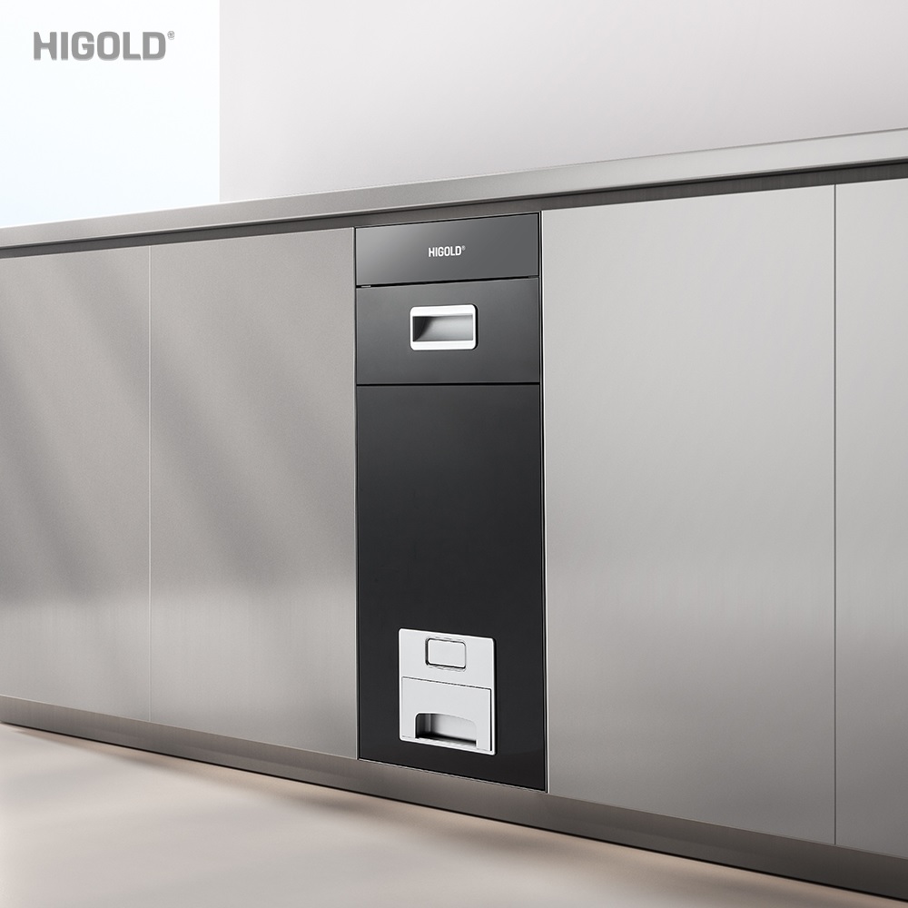 Thùng gạo mặt gương cao cấp nút nhấn Higold 307048